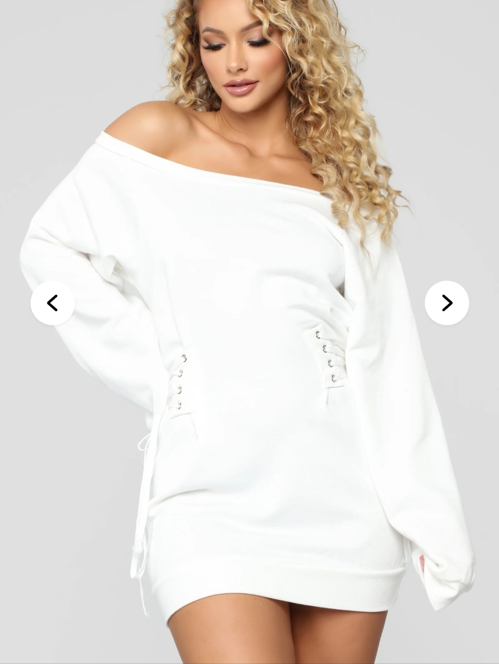 FASHION NOVA Sweater Corset Dress